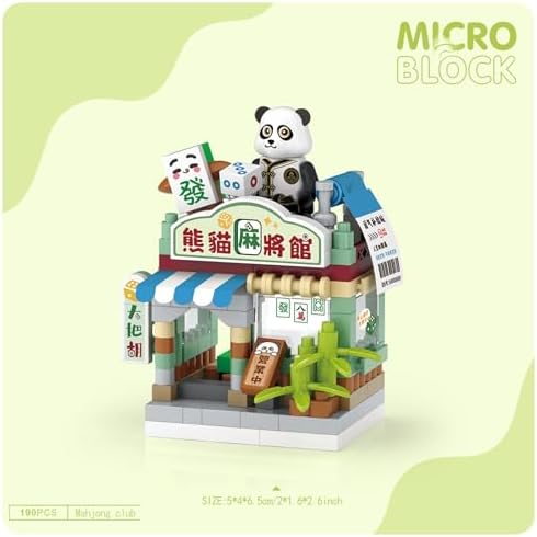 MEIEST 4 Piece Mini City Shop Building Blocks Set