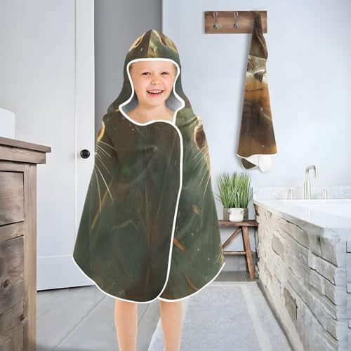 Cute Otter Kids Hooded Bath Towel 24x50
