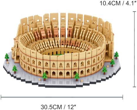 Italy Rome Colosseum Micro Building Blocks Set 5594Pcs