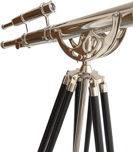 Navirock Antique Brass Floor Standing Telescope