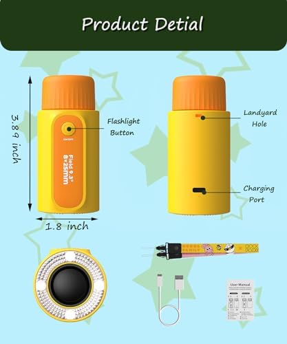 VBANU Kids Telescope with LED Flashlight