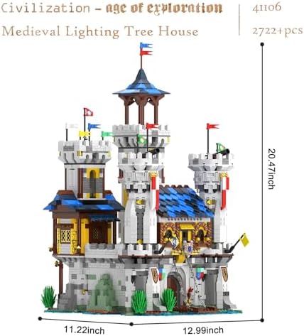 JMBricklayer Medieval Castle Building Set for Adults 1