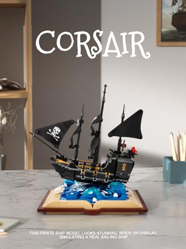 Black Pearl Ship Grimoire Building Blocks Toy Set 919pcs