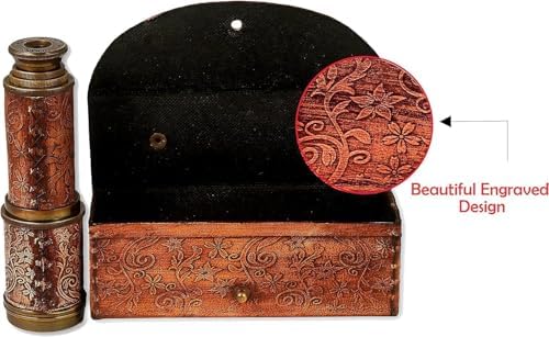 Nishpax Antique Pirate Telescope with Leather Case