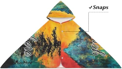 Boho Sun Sunset Mountain Personalized Kids Beach Towel