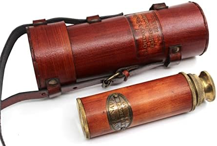 Pirate Brass Telescope 25x30 Magnification for Kids Adults