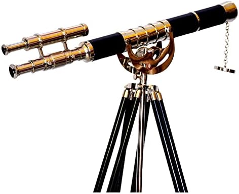 Maritime Antique Brass Telescope with Chrome Finish