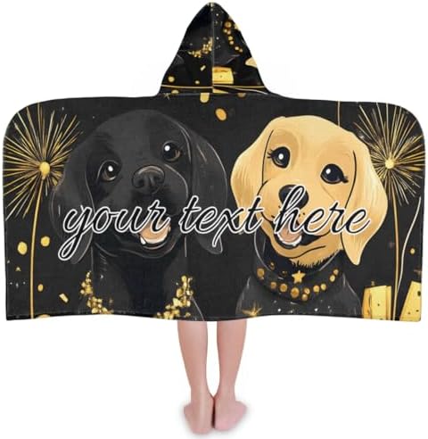 Christmas Cute Dogs Personalized Kids Beach Towel