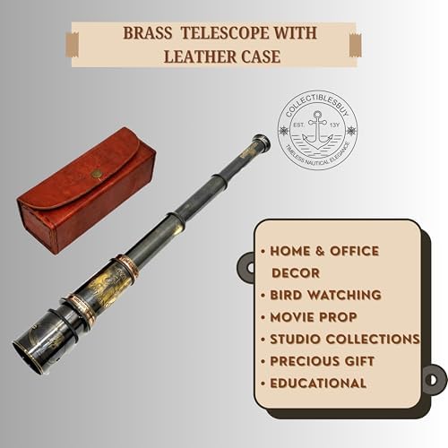 Antique Brass Telescope Decor for Home and Travel