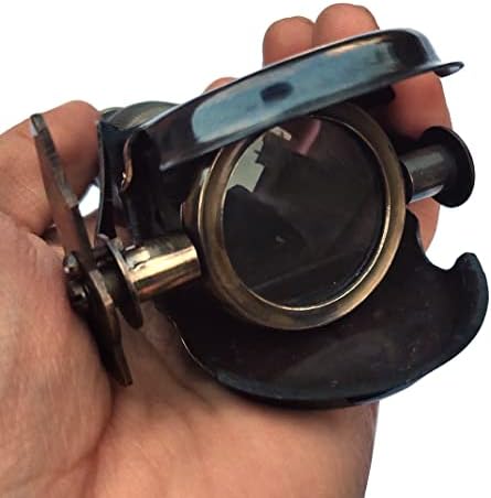 SIFAAT World Antique Nautical Brass Monocular with Leather Case Replica