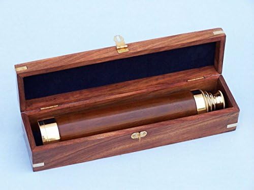 Hampton Nautical 3x Glass 101 Deluxe Spyglass Telescope Nautical Decor
