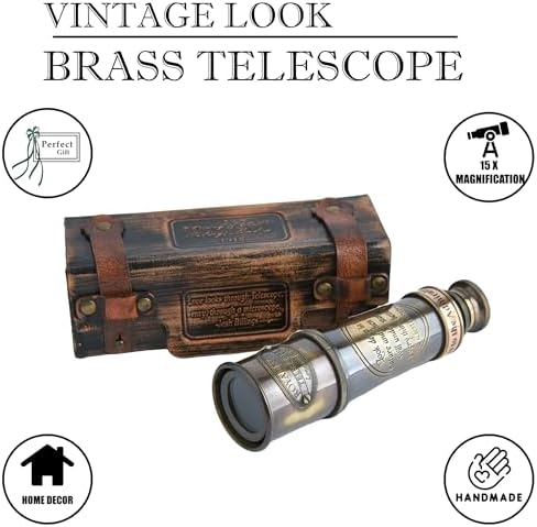 1920 Antique Brass Spyglass Telescope 15 Inch