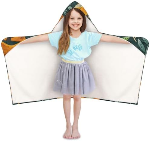 Rustic Forest Personalized Kids Beach Towel with Hood