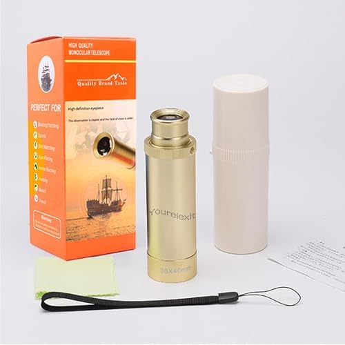 Yourelexit Pirate Monocular Telescope 30x40 Brass