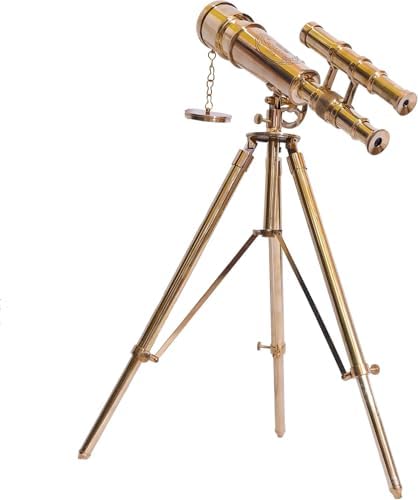 Brass Telescope With Adjustable Tripod Stand