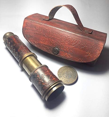 Ganga Nautical Antique Brass Pirate Spyglass Telescope