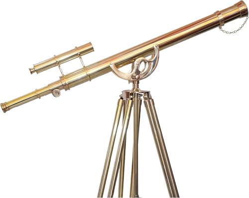 Decorative Double Barrel Brass Telescope Stand