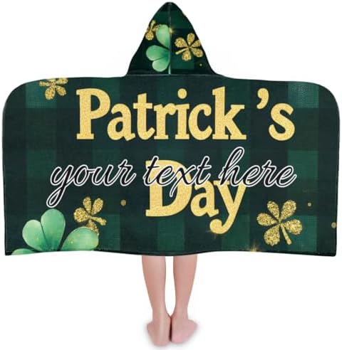 Happy St Patricks Day Personalized Kids Beach Towel