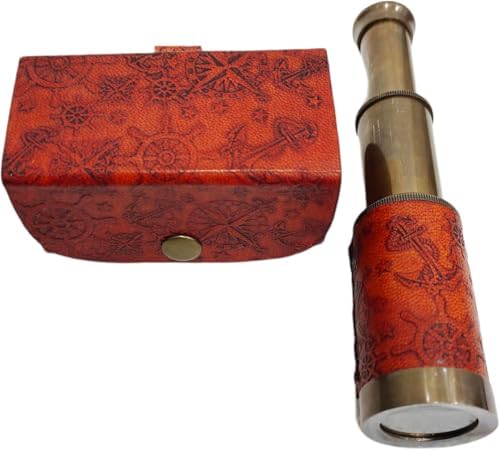 Decorative Collapsible Brass Spyglass Telescope