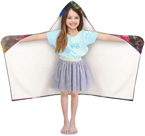Personalized Kids Beach Towel with Hood for Boys Girls 1
