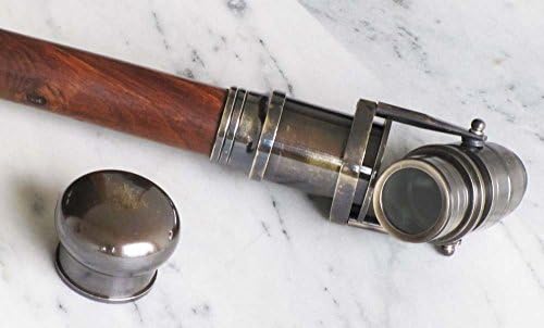 Collectible Nautical Telescope Spyglass Wooden Walking Cane