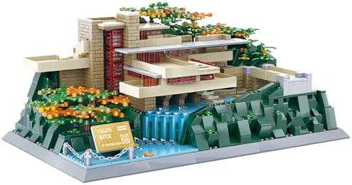 Fallingwater Pennsylvania Building Set 1221 Pieces