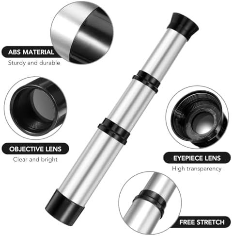 Plastic Pirate Telescope Toy - Portable Adjustable Mini Scope for Kids