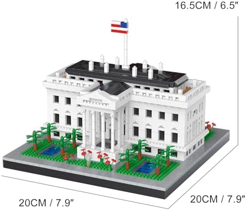White House Micro Brick Building Set 2300 Pieces