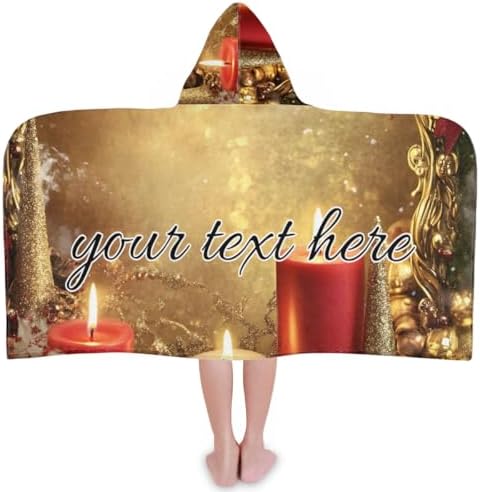 Personalized Christmas Beach Towel for Kids with Name