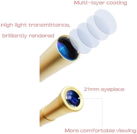 Yourelexit Pirate Monocular Telescope 30x40 Brass
