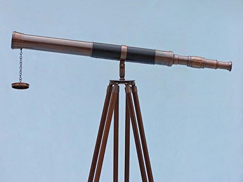 Handcrafted Nautical Antique Copper Telescope 60 Floor Standing Decor