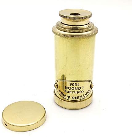 Nautical Brass Spyglass Telescope with Wooden Box