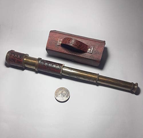 Ganga Nautical Antique Brass Pirate Spyglass Telescope