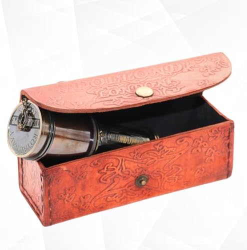 BAZROSS Brass Pirate Spyglass Telescope - 15x Magnification