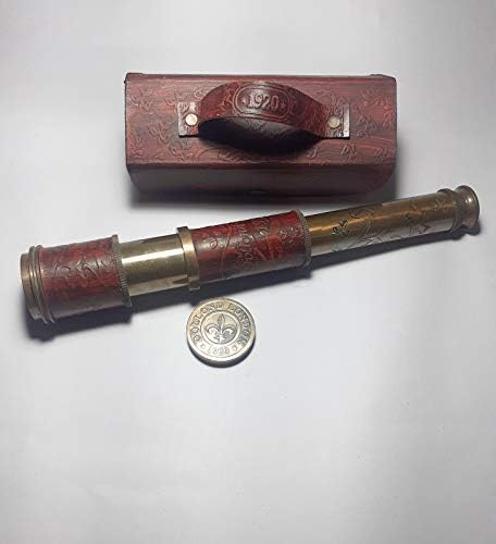 Ganga Nautical Antique Brass Pirate Spyglass Telescope