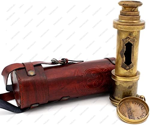 Pirate Brass Telescope with 30x Magnification