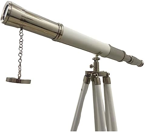 Handmade Retro Brass Telescope Floor Standing Decor