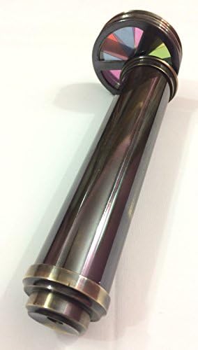 PIRU Antique Brass Double Wheel Kaleidoscope
