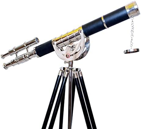 Maritime Antique Brass Telescope with Chrome Finish