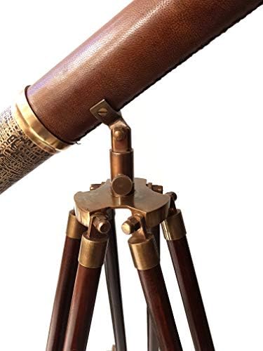 Decorative Marine Telescope with Brass Tripod