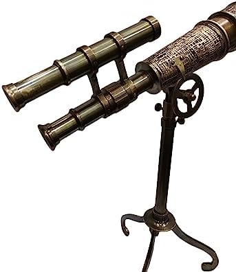 Navirock Antique Brass Telescope with Tripod Stand