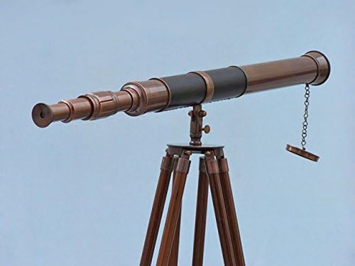 Handcrafted Nautical Antique Copper Telescope 60 Floor Standing Decor