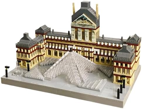 Louvre Micro Mini Building Blocks Architecture Set for Adults