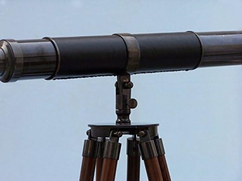 Floor Standing Oil Rubbed Bronze Leather Admiral Telescope 60