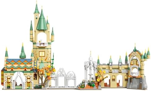 GOTIMON Architecture Green Castle Building Blocks 1555 Pieces