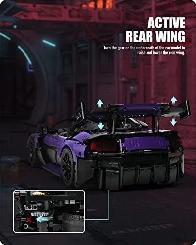 Nifeliz Super Sports Car GT4 Building Blocks Set 18 Scale 3850 Pcs