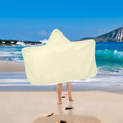 GAIGEO Cream Kids Hooded Bath Towel Quick Dry