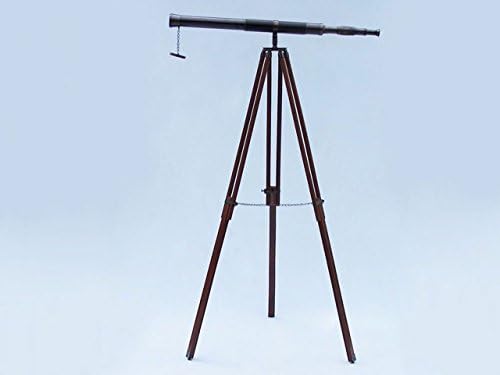 Floor Standing Oil Rubbed Bronze Leather Admiral Telescope 60