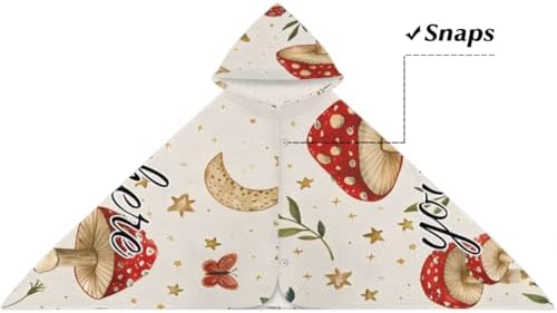 Modern Mushroom Personalized Kids Beach Towel for Boys Girls
