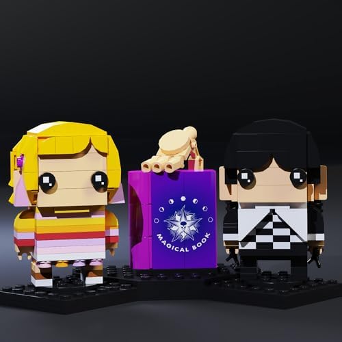 RiceBlock 375 Piece Enid and Wednesday 2-in-1 Building Blocks Toy